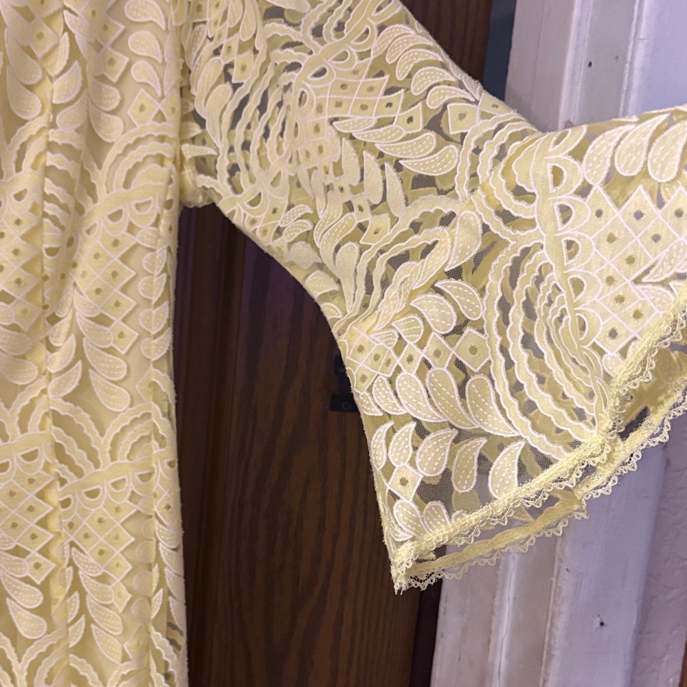 Rabbit Rabbit Rabbit Sunny Yellow Lace Dress - Picture 3 of 8